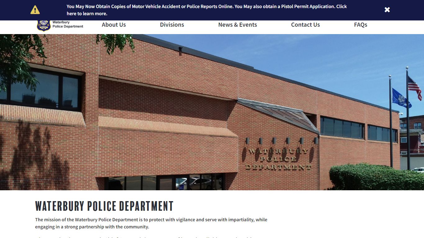 Waterbury Police Department | The City of Waterbury CT